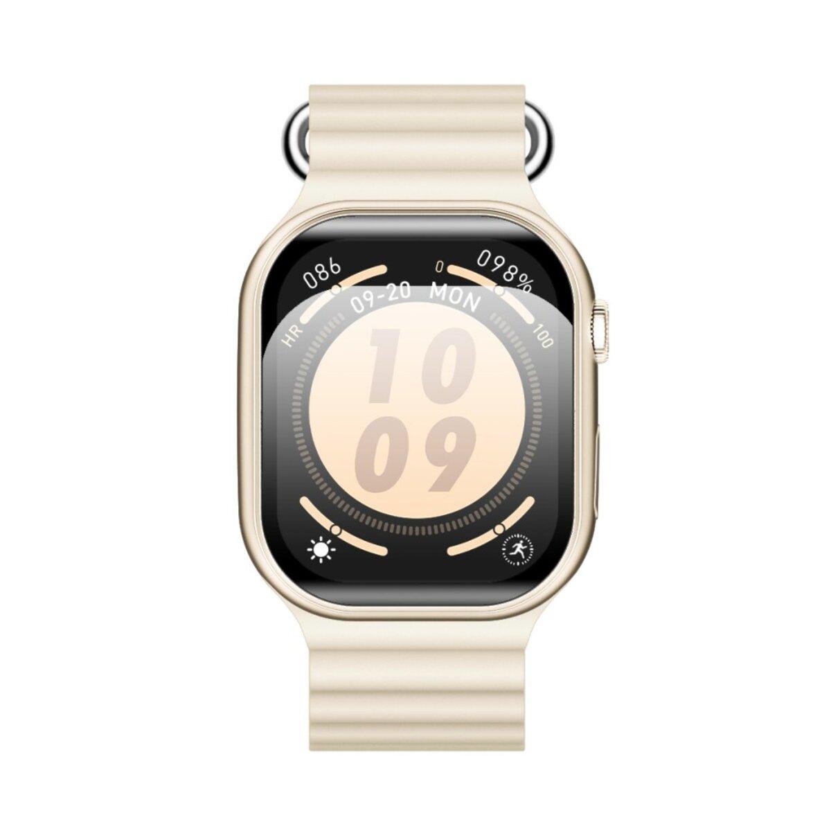 Смарт-часы W&O X10 Pro 3 1,95" дисплей IP67 Bluetooth звонки пульсометр сон музыка Золотой (621283)