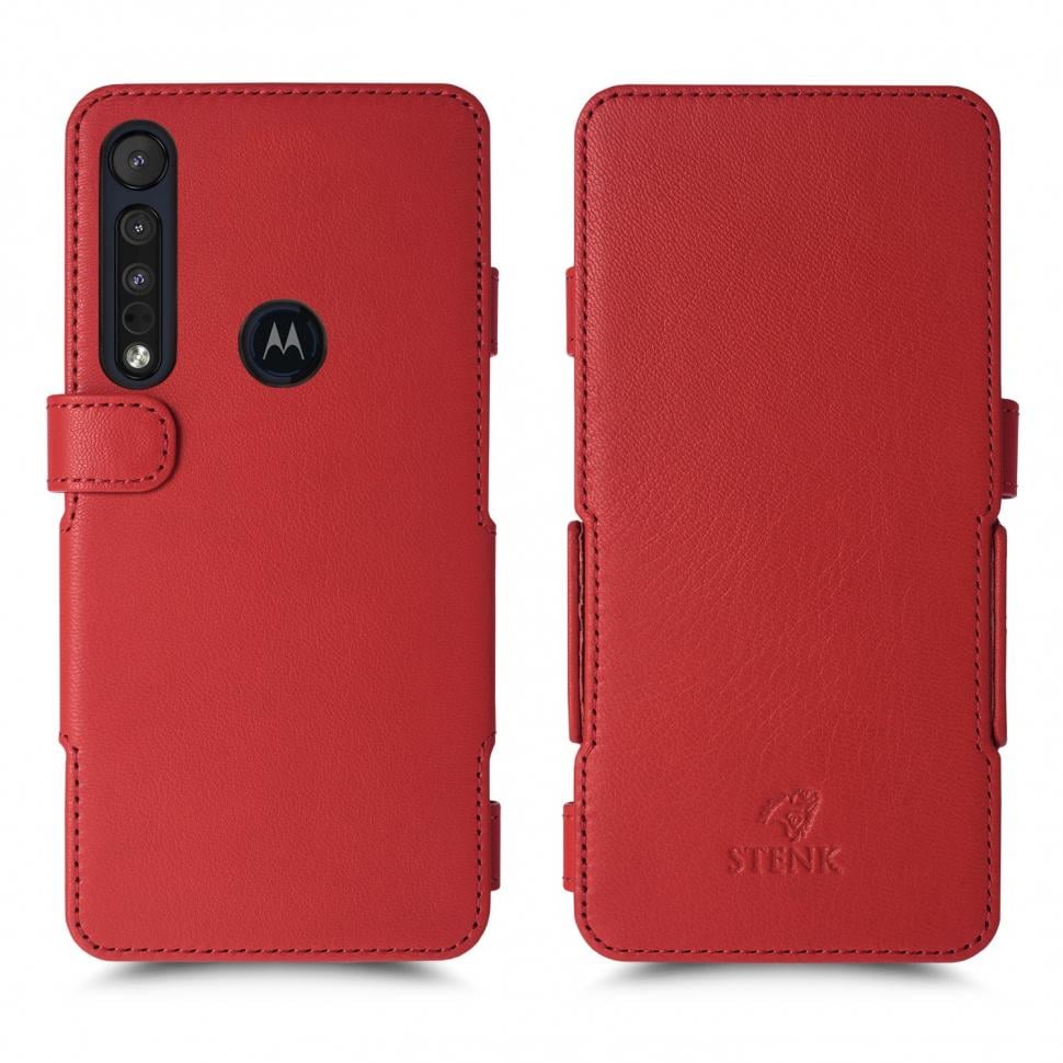 Чехол книжка Stenk Prime для Motorola One Macro Красный (65364)