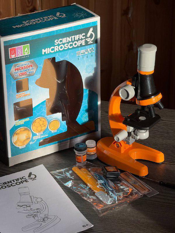 Микроскоп детский Scientific Microscope увеличивает в 1200 раз - фото 2 Микроскоп детский Scientific Microscope увеличивает в 1200 раз - фото 2