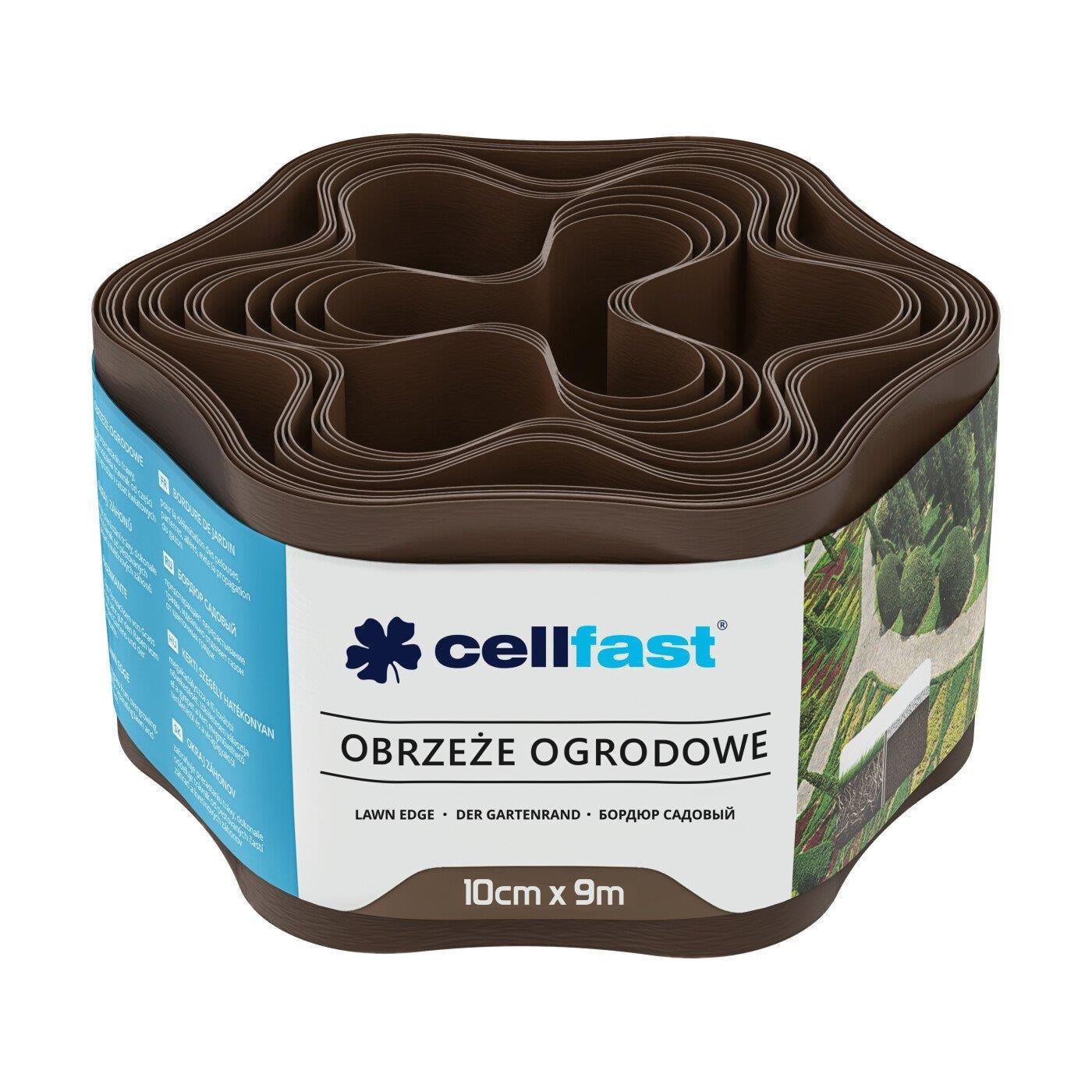 Газонный бордюр Cellfast 10 см x 9 м Коричневый (30-011H)