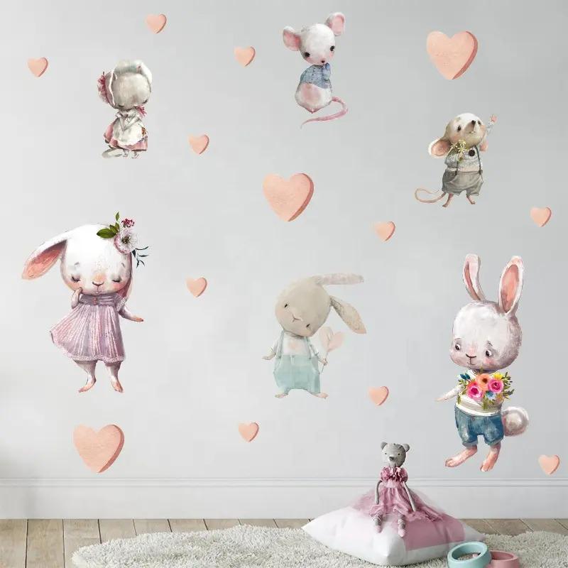 Набір вінілових наклейок Зайчики та мишенята декоративні в дитячу кімнату 2 полотна 30х90 см - фото 5 Набір вінілових наклейок Зайчики та мишенята декоративні в дитячу кімнату 2 полотна 30х90 см - фото 5