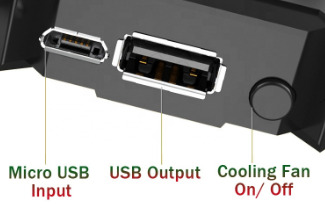 Ігровий контролер MEMO AK77PUGB Mobile Controller тригер для смартфона з вентилятором 4000mAh Чорний - фото 3