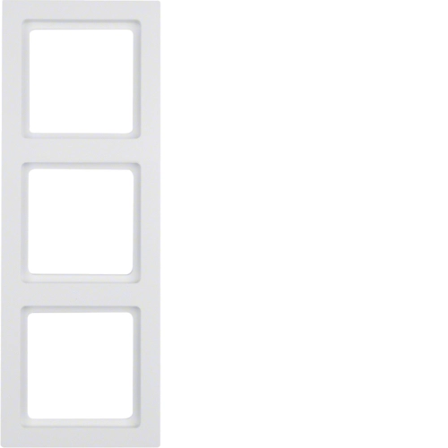 Рамка Berker Q.3 трехместная Полярная белизна (10136099)