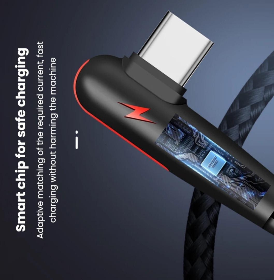 Кабель USB Type-C 2 м 90° (2554736543) - фото 2