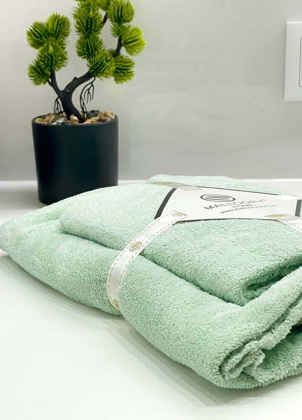 Комплект однотонных полотенец микрофибра 2 шт. (21-2) - фото 2