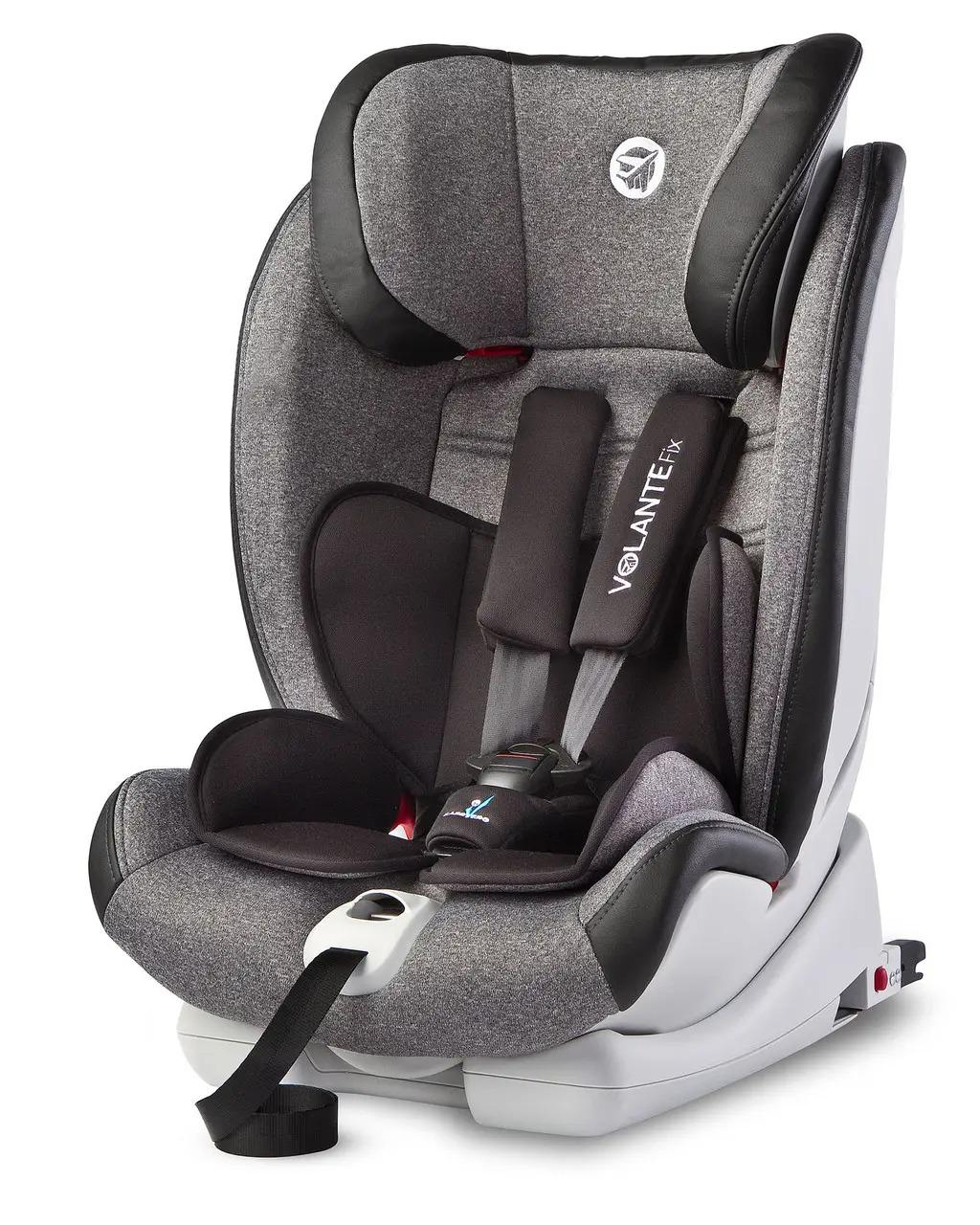 Автокрісло дитяче Caretero Volante Fix Isofix Limited 9-36 кг 78х48х45 см Сірий (127610) - фото 4