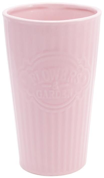 Ваза для цветов Flowers Garden керамическая 23 см Розовый (BD-720-179)