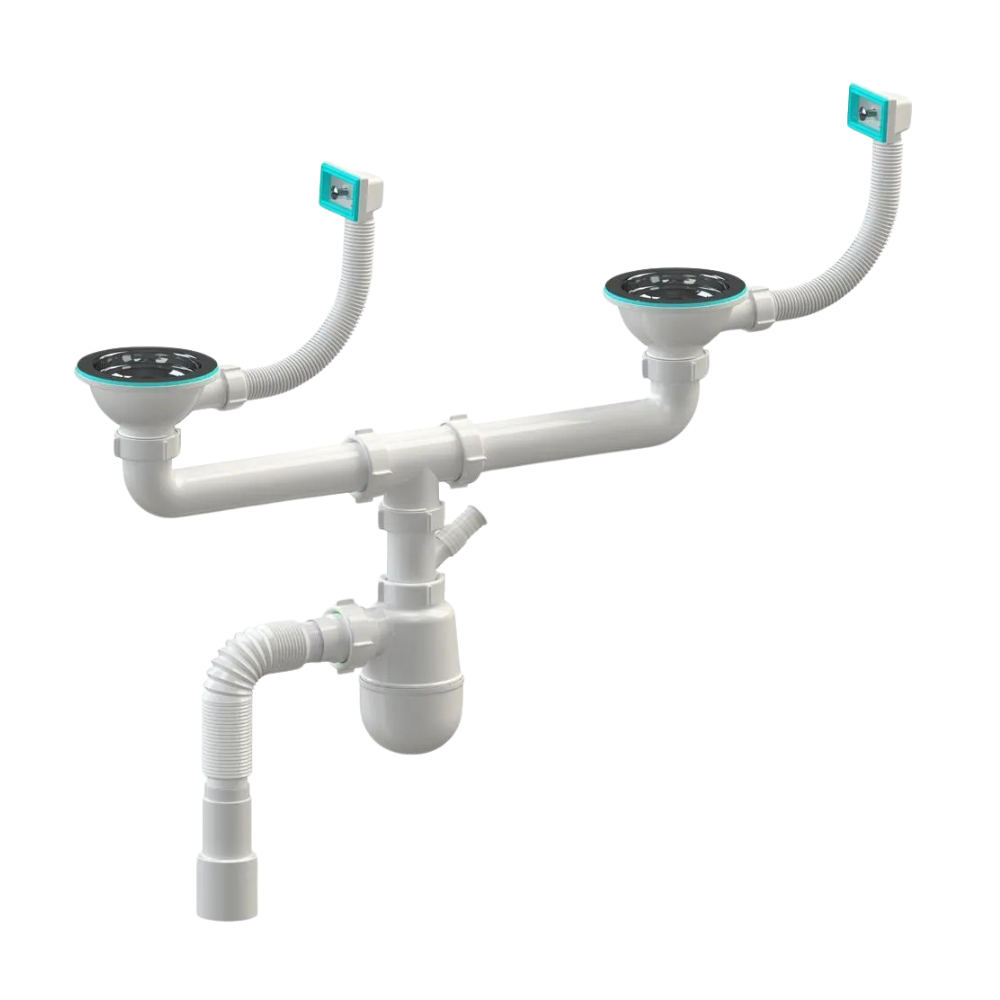 Сифон SoloPlast К1450 для мийки та умивальника пластиковий з відводом (2518030262) Сифон SoloPlast К1450 для мийки та умивальника пластиковий з відводом (2518030262)