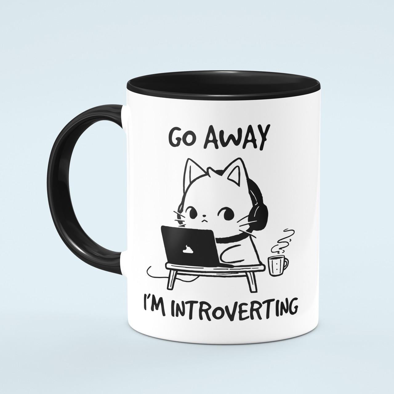 Чашка Go Away, I'm Introverting 330 мл Белый Чашка Go Away, I'm Introverting 330 мл Белый