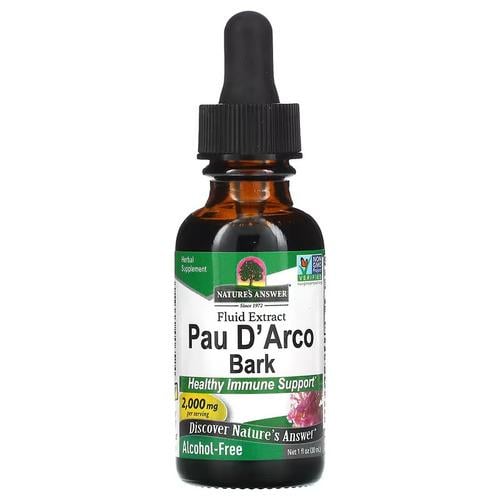 Кора муравьиного дерева Nature's Answer Pau D'Arco Bark 2,000 мг 30 мл (NTA-00652)