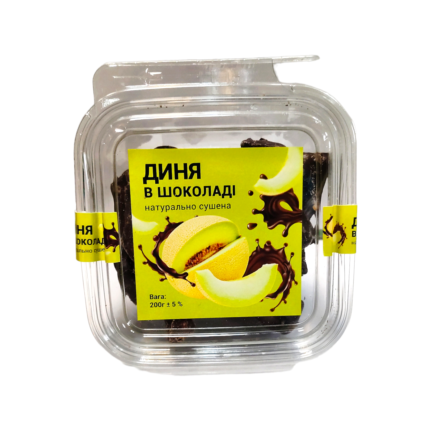 Диня в шоколаді натурально сушена 200 г (00543)