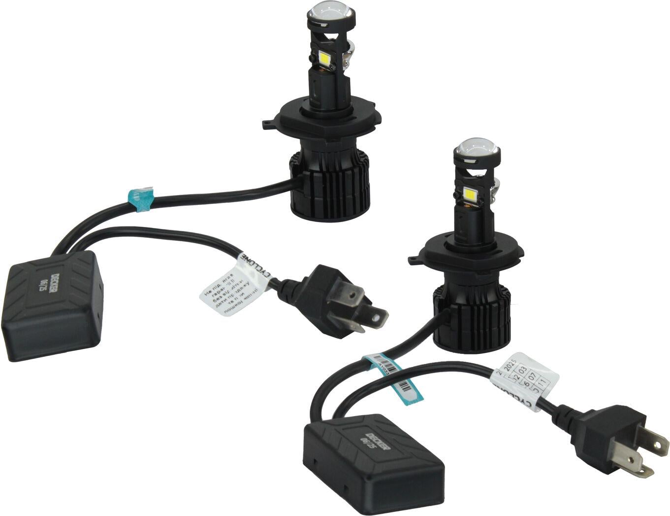 Лампочка Decker LED H4 GL-01 6000K с линзами
