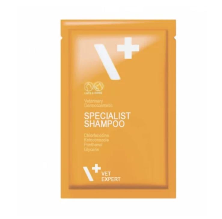 Шампунь для котів та собак Vet Expert Specialist Shampoo Антибактеріальний протигрибковий 15 мл (3126)
