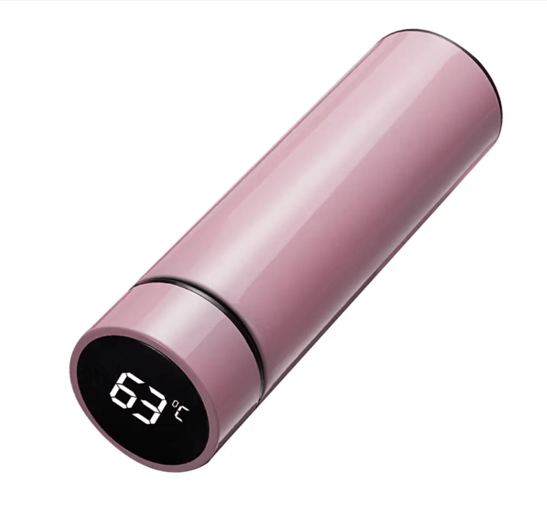 Термос умный с датчиком температуры 500 мл Розовый (111230) - фото 3