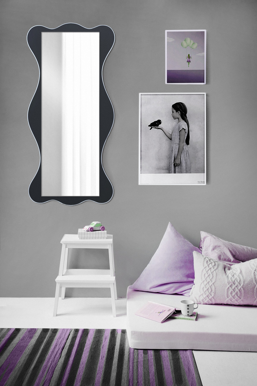 Зеркало настенное Art-Com 1300х600 мм Черный/Белый (ZR 4) Зеркало настенное Art-Com 1300х600 мм Черный/Белый (ZR 4)