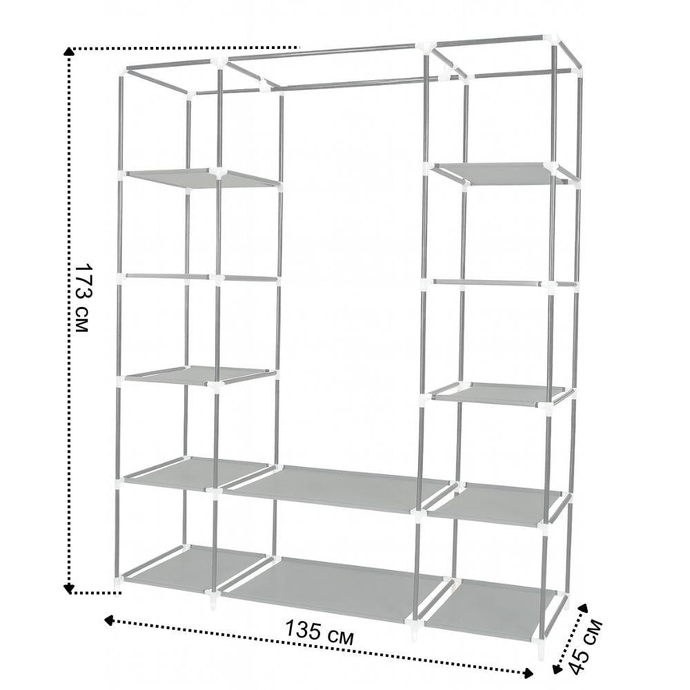 Шкаф из ткани для обуви Bonro B13 Серый (42400223) - фото 11 Шкаф из ткани для обуви Bonro B13 Серый (42400223) - фото 11