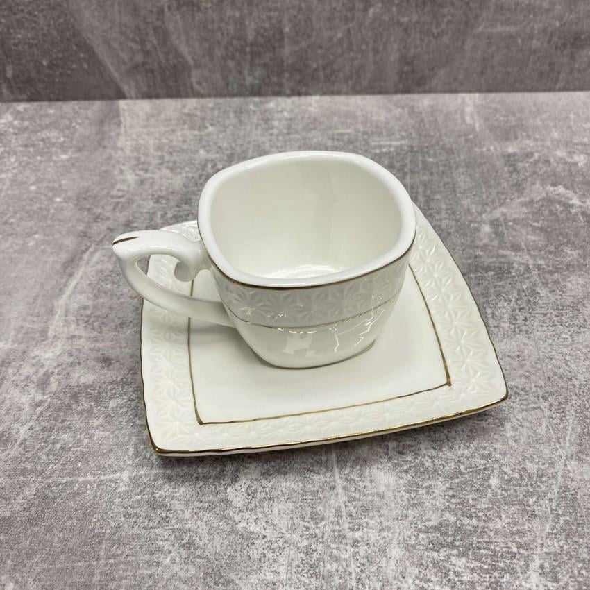 Чашка з блюдцем Interos 507006-A Снігова королева 90 мл - фото 3 Чашка з блюдцем Interos 507006-A Снігова королева 90 мл - фото 3