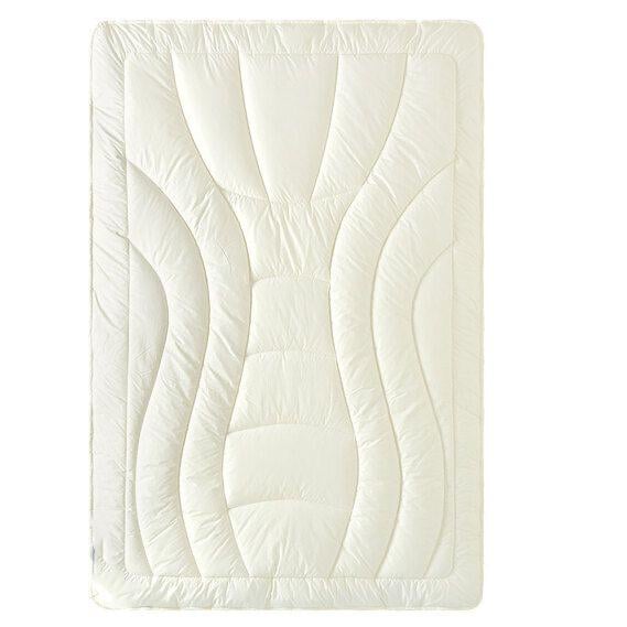 Одеяло зимнее IDEIA WOOL PREMIUM двуспальное/овечья шерсть Молочный - фото 4