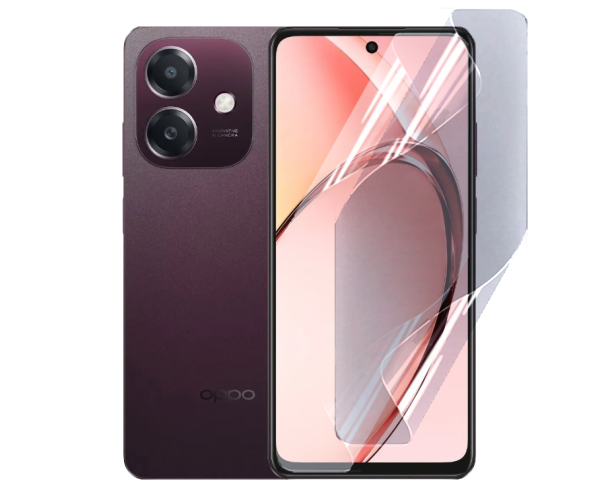 Противоударная гидрогелевая пленка Hydrogel Film для Oppo A3x 4G, Transparent