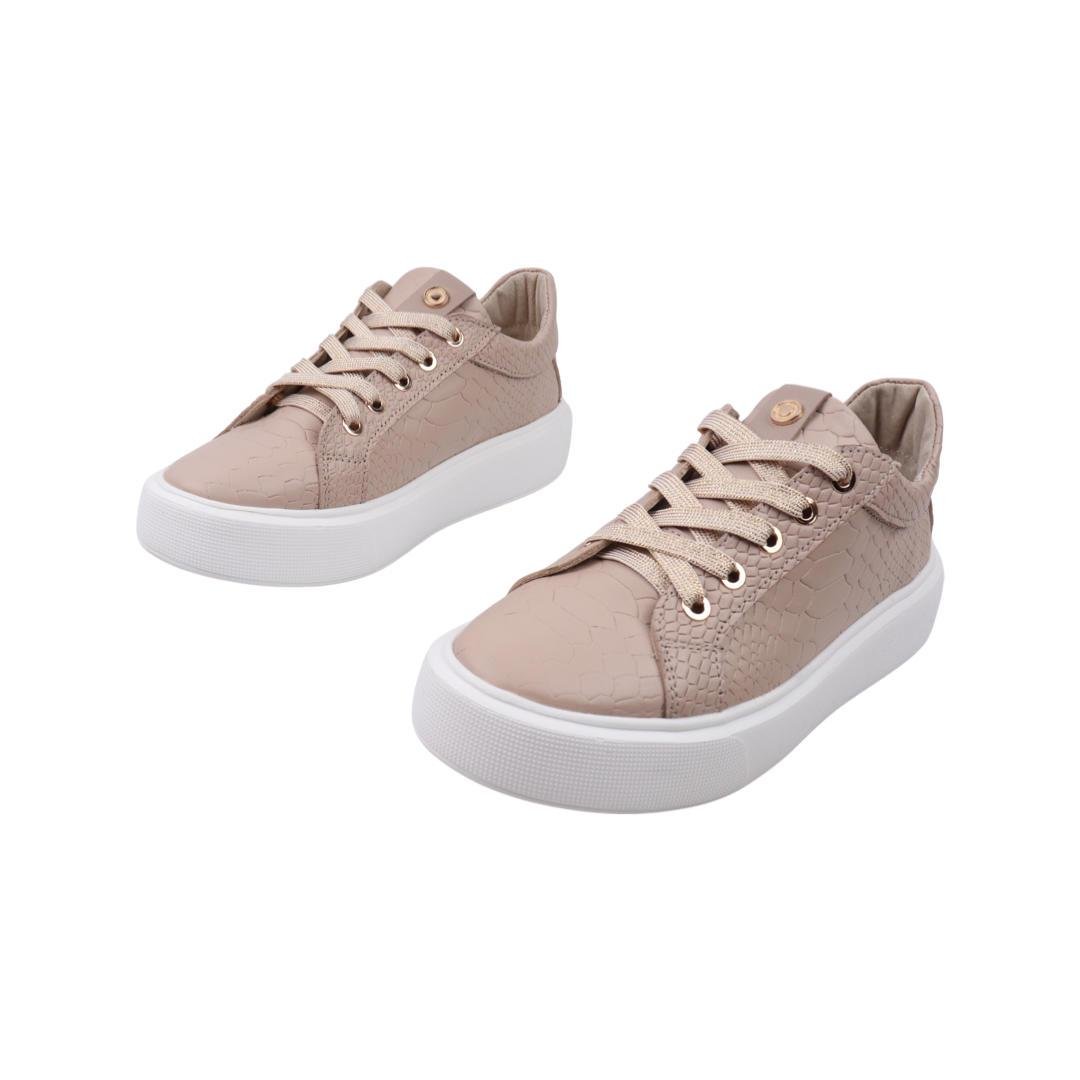 Кеди жіночі Van Kristi зі шкіри р. 36 Капучиновий (91-21DTC) - фото 3