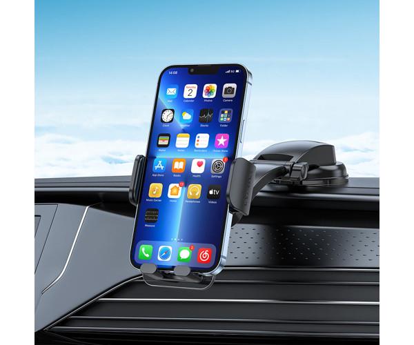 Держатель автомобильный Hoco CA118 на панель приборов/лобовое стекло Black - фото 3 Держатель автомобильный Hoco CA118 на панель приборов/лобовое стекло Black - фото 3