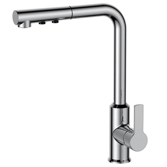 Змішувач для кухні VOLLE Bravo M 1550.110201 із висувною лійкою Хром (158348)