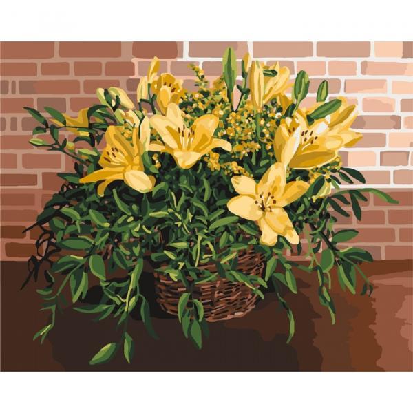 Набор для росписи по номерам Идейка Изысканные лилии 40х50 см (КНО3067-mt)