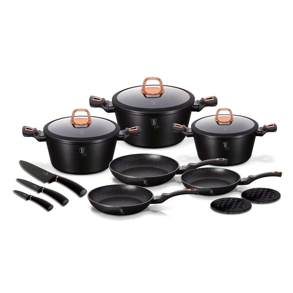 Набор посуды Berlinger Haus Black Rose Collection 14 пр. (1871161724) Набор посуды Berlinger Haus Black Rose Collection 14 пр. (1871161724)