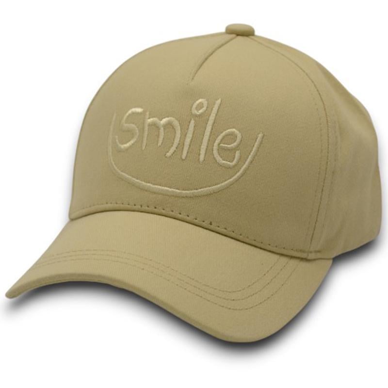 Бейсболка котон с регулировкой размера пятиклинка smile BDH24627 L/57-58 см Бежевый (173784)