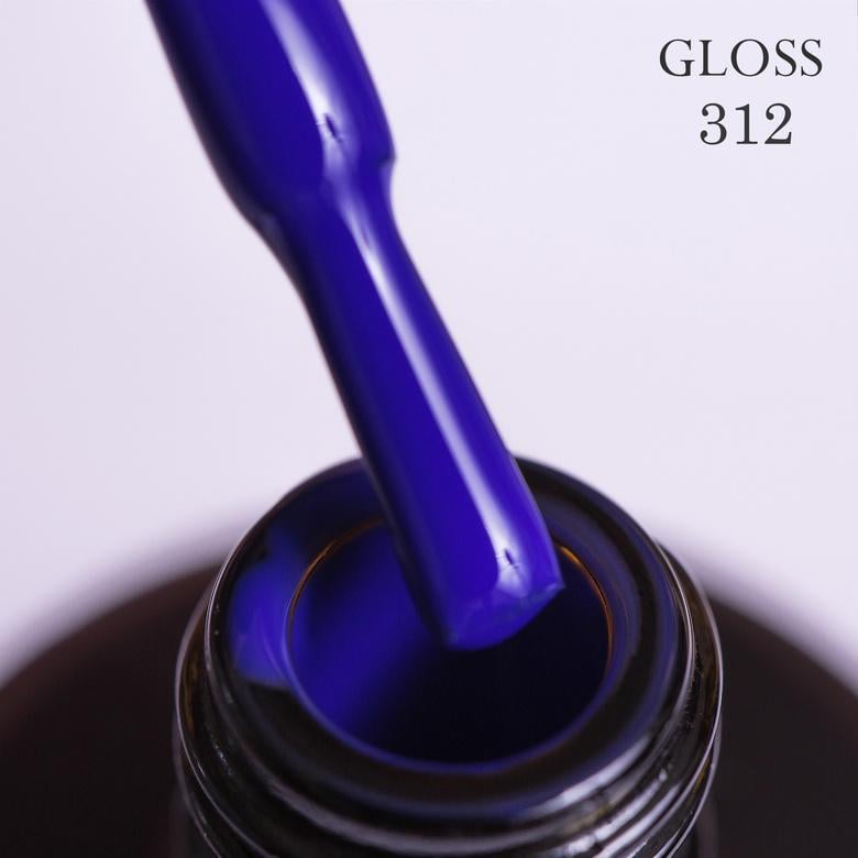Гель-лак GLOSS 312 11 мл Индиго (12156)