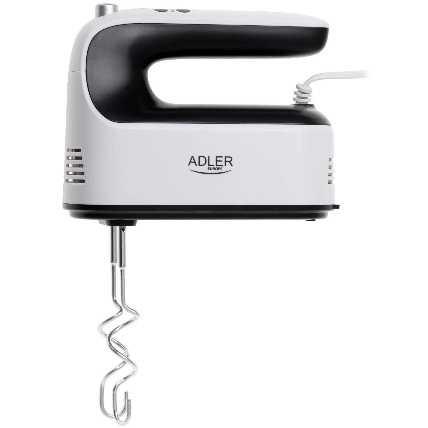 Міксер ручний Adler AD 4229 600W Turbo 9 швидкостей з контейнером для аксесуарів White (AD4229) Міксер ручний Adler AD 4229 600W Turbo 9 швидкостей з контейнером для аксесуарів White (AD4229)