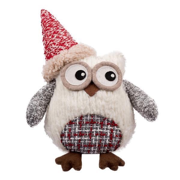Мягкая игрушка новогодняя Novogod'ko Сова в колпачке 25 см (974010)
