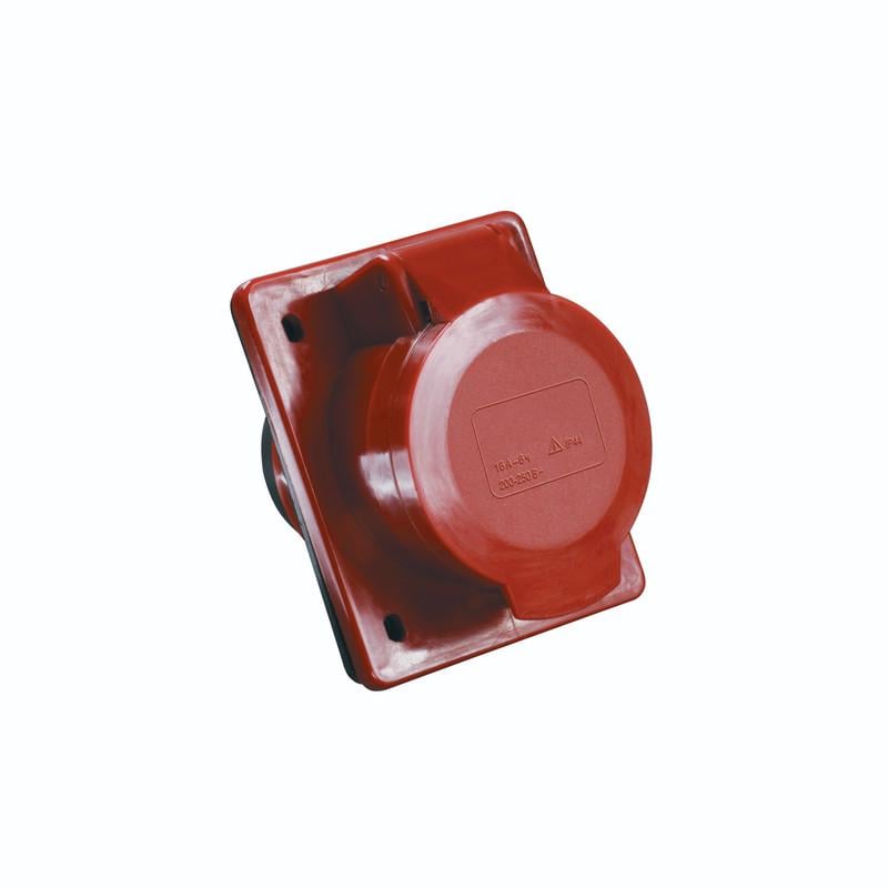 Силовая розетка UEC ЗСИ-424 3P+PE 32А 400 В встроенная IP44 Красный (PSR42-032-4-U)