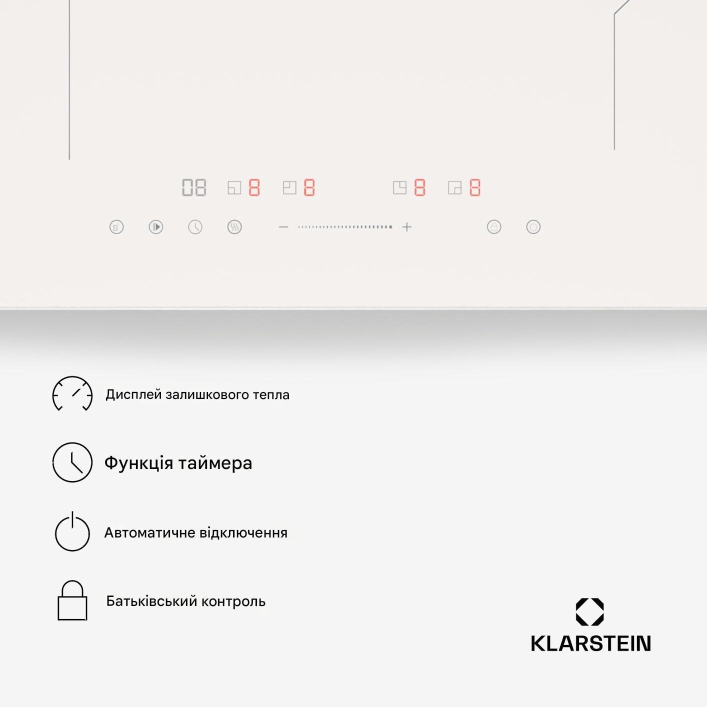 Варочная поверхность индукционная KLARSTEIN PowerGlide 60 см (10046566) - фото 4 Варочная поверхность индукционная KLARSTEIN PowerGlide 60 см (10046566) - фото 4