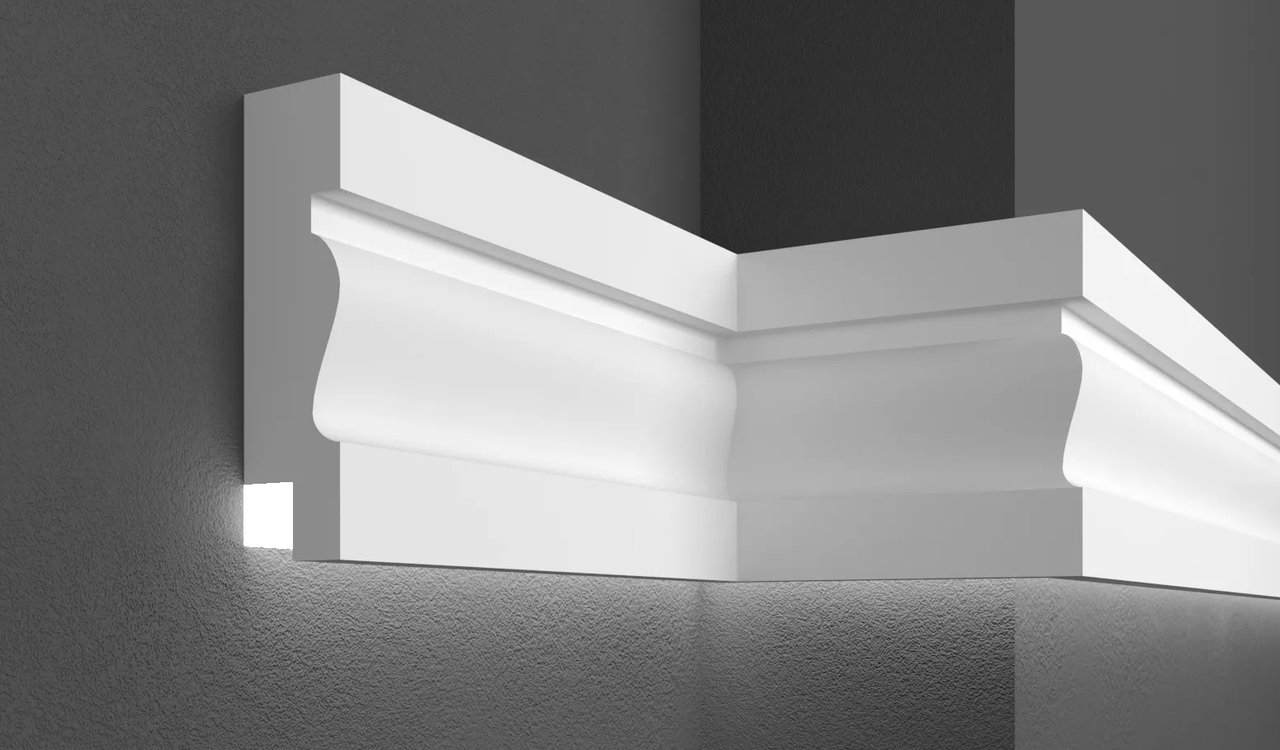 Молдинг фасадный Prestige Decor MC 304 led 2000 мм (2330278268)