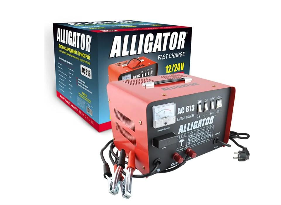 Устройство зарядное Alligator 12/24 V 45 А + провода-прикуриватели 300 А - фото 2 Устройство зарядное Alligator 12/24 V 45 А + провода-прикуриватели 300 А - фото 2