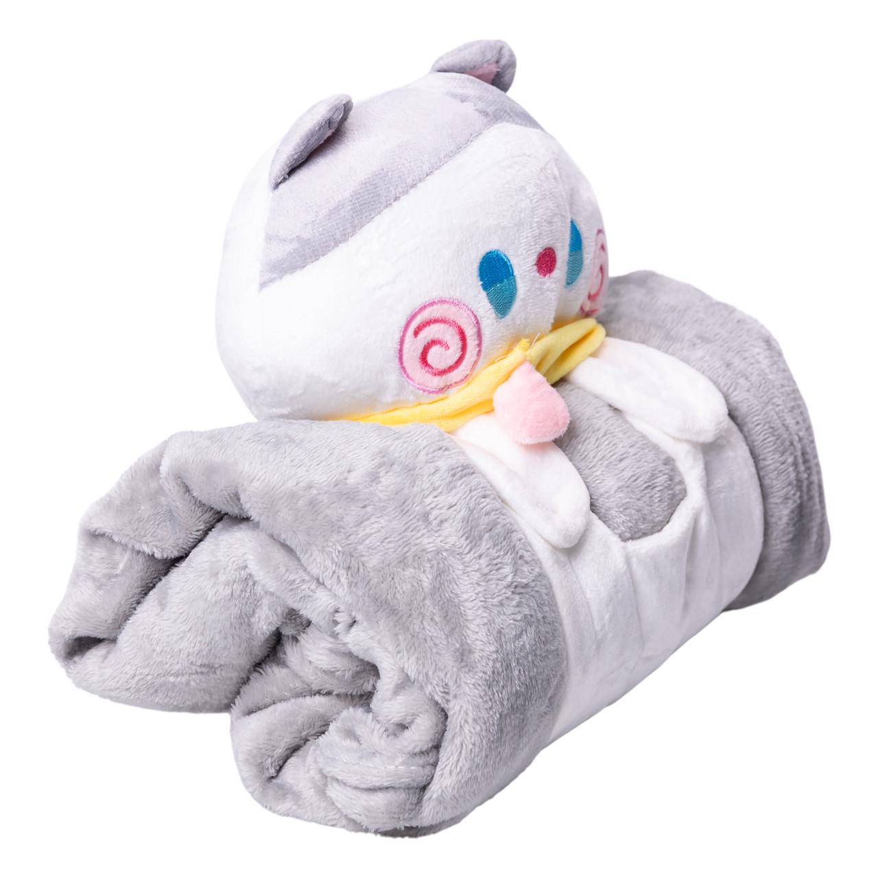 М'яка іграшка-плед Colorful Home Котик 2в1 120x160 см Сірий (5616-68GP) М'яка іграшка-плед Colorful Home Котик 2в1 120x160 см Сірий (5616-68GP)