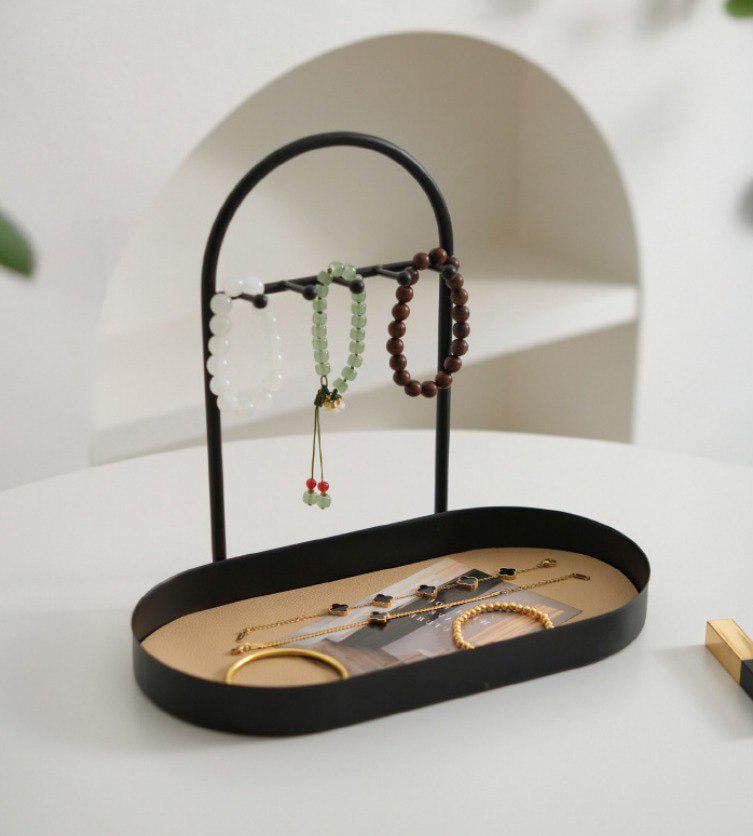 Органайзер для украшений и аксессуаров металлический для сережек кольц и цепочек Черный Органайзер для украшений и аксессуаров металлический для сережек кольц и цепочек Черный