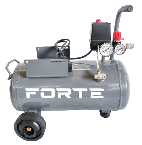 Ресивер в сборе для компрессора 24л Forte FL-2T24N с колесами/автоматикой (1632229525) Ресивер в сборе для компрессора 24л Forte FL-2T24N с колесами/автоматикой (1632229525)