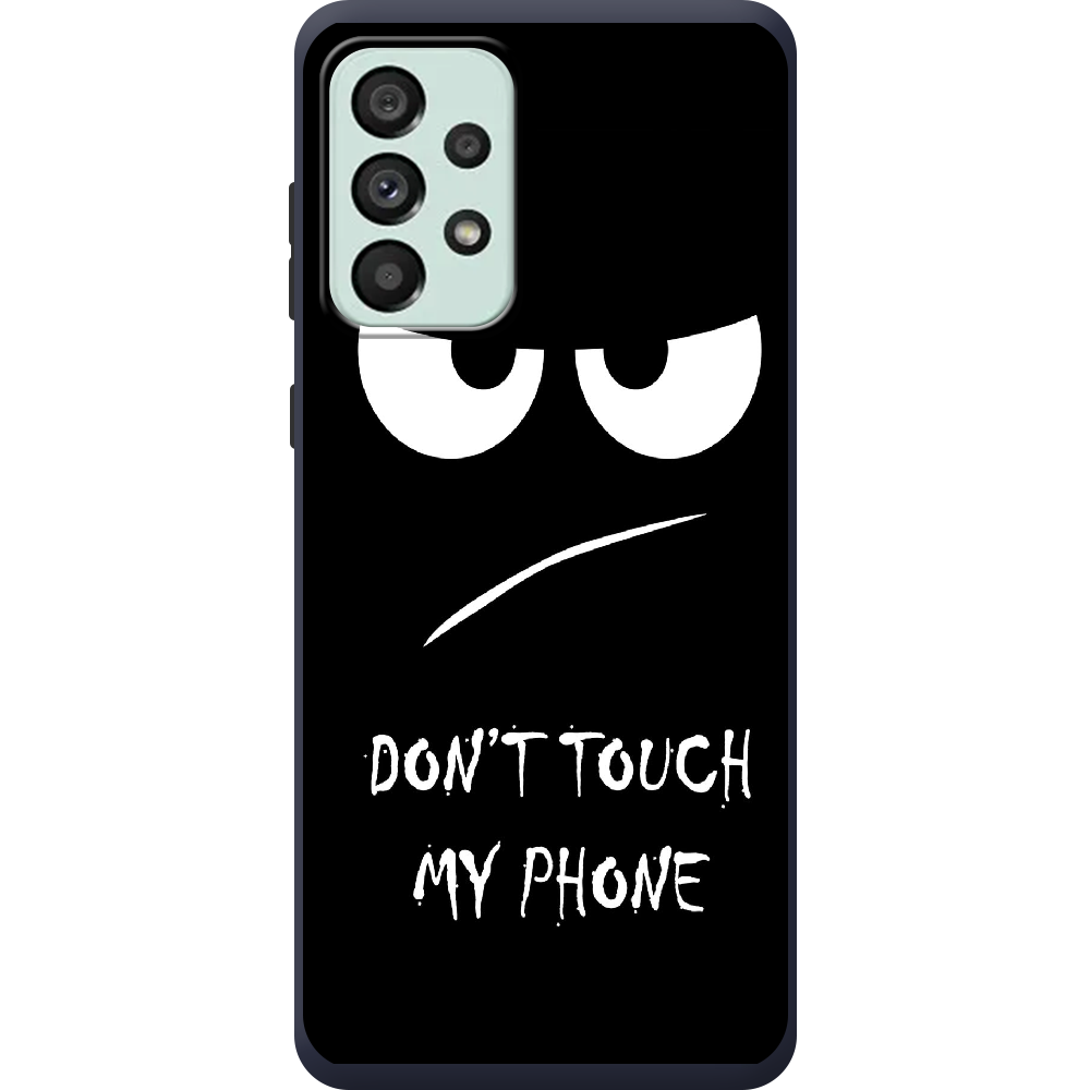 Чехол BoxFace Samsung Galaxy A53 5G (A536) Don't Touch my Phone Синий силикон (44112-up535-44171)