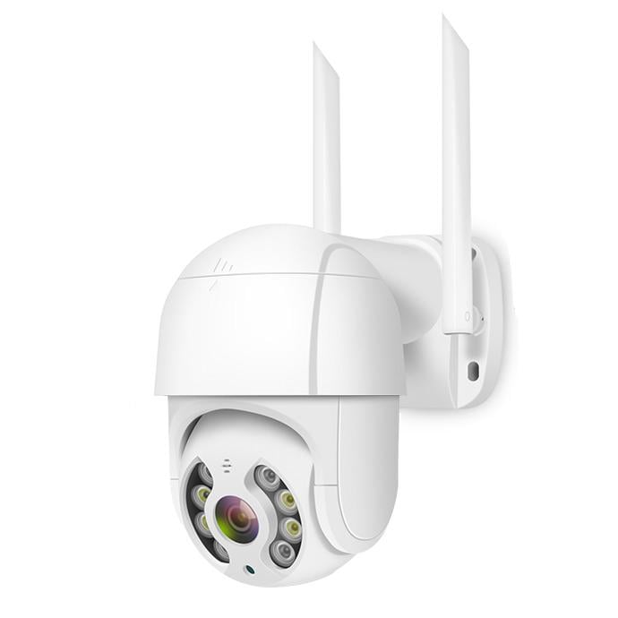 Камера WIFI вулична зі стеженням за об'єктом Білий (IP66)