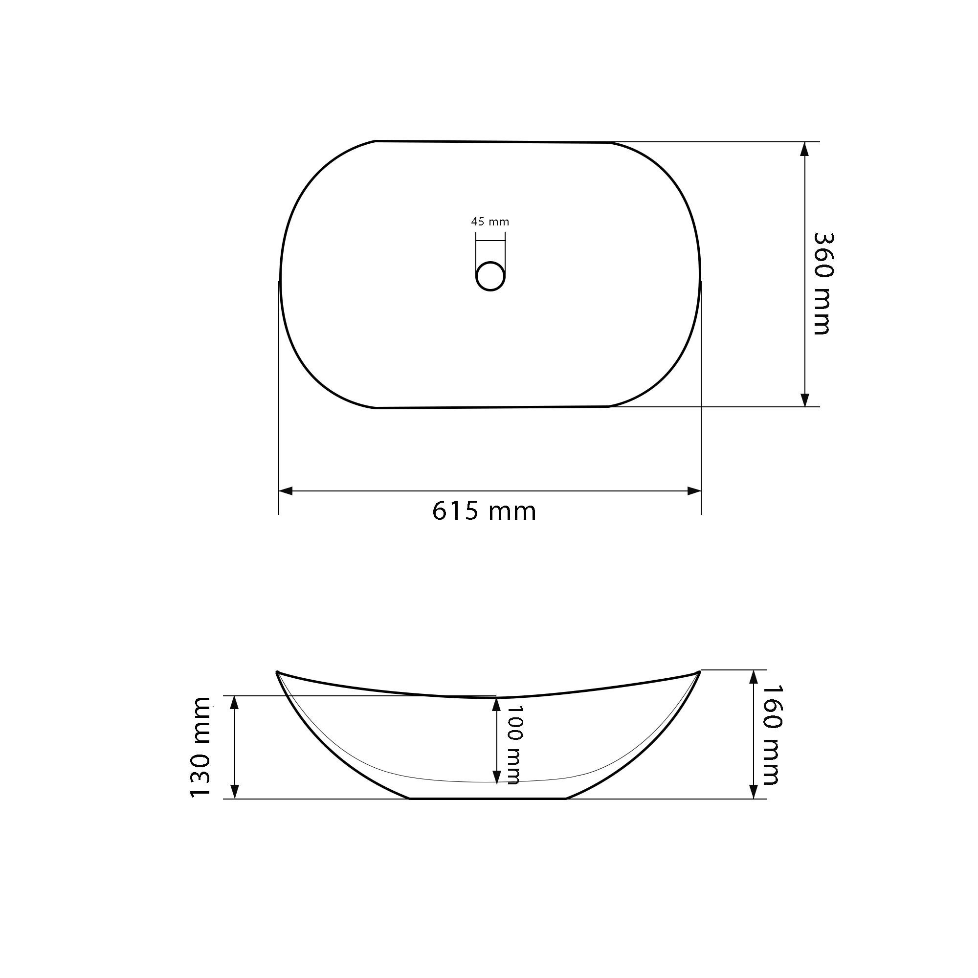 Умивальник VBI TURIN GRANIT GLOSSY накладний (VBI-011507) - фото 4