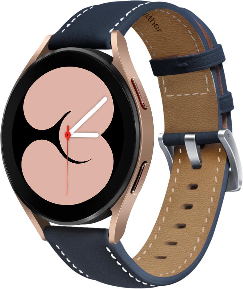 Ремешок кожаный Folsa для Galaxy Watch 4 40 мм Dark Blue (31516-5D)