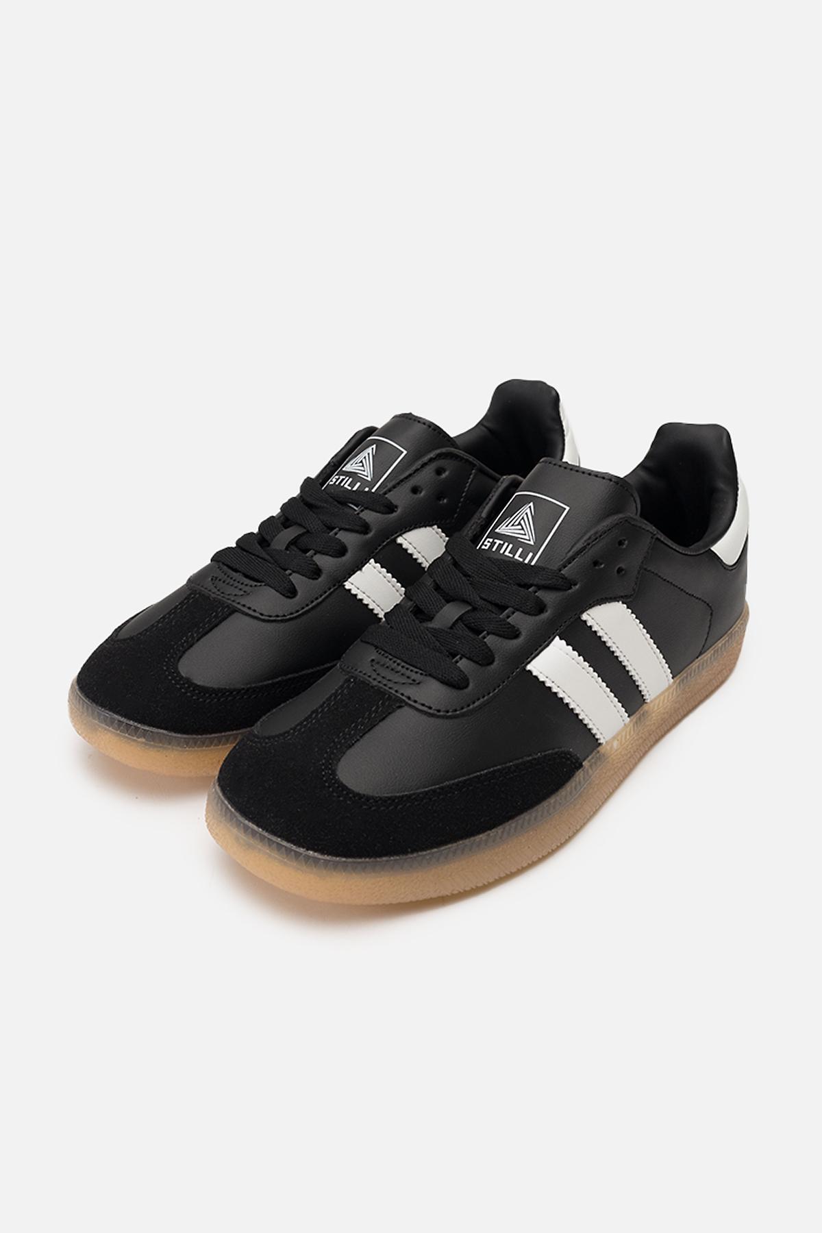 Кеди жіночі на плоскій підошві р. 35 Чорний (SKT001032420) - фото 3