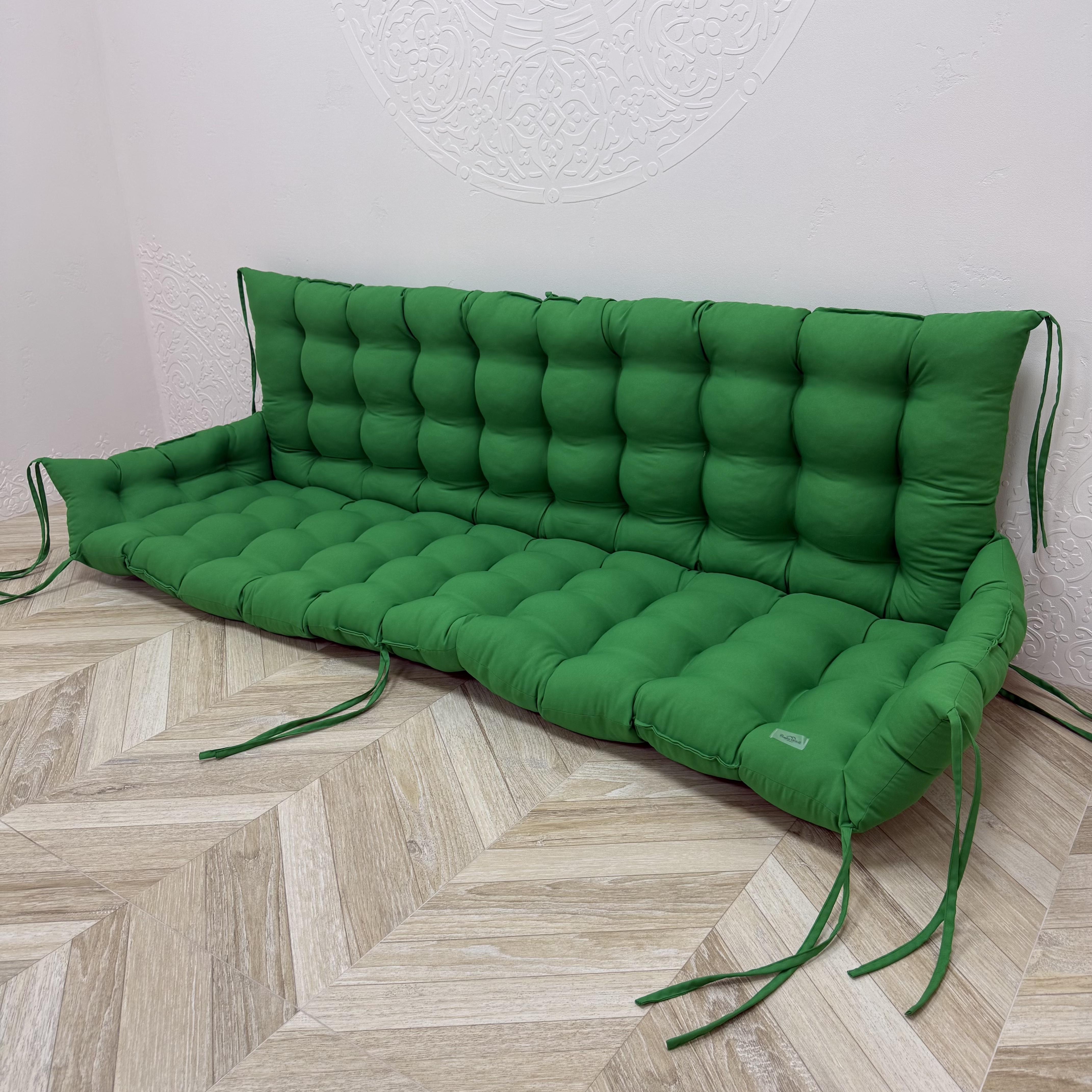 Подушка Сomfort Home с бортами на поддоны/качели/каркасы/садовая мебель габардин 150х50х50х20 см