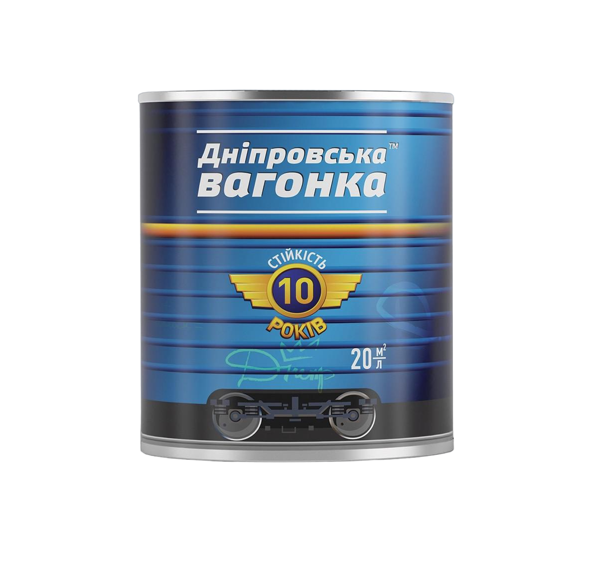 Фарба алкідна Дніпровська вагонка 0,9 л Чорний (060278)