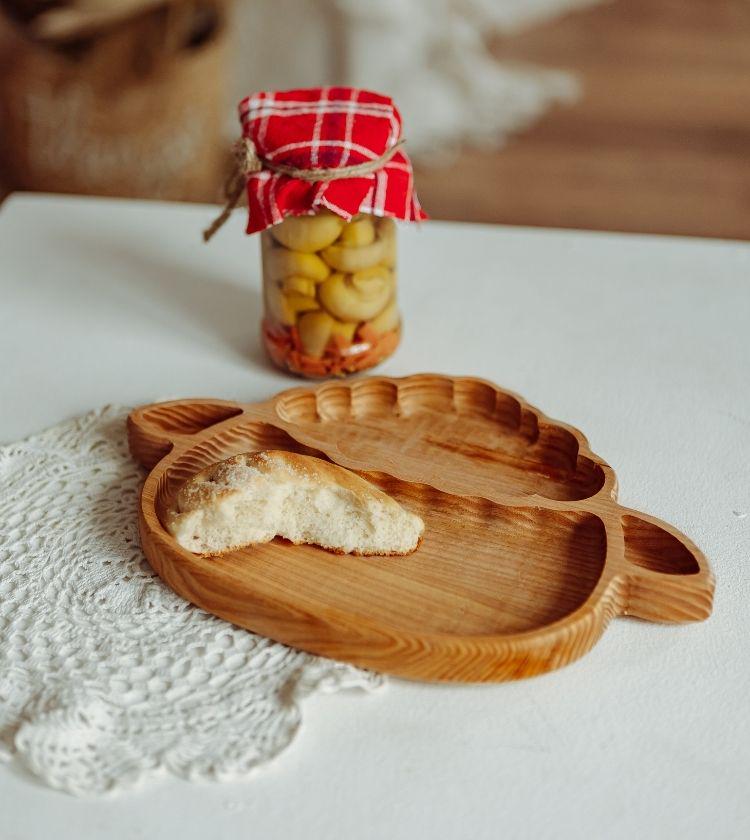 Тарілка дитяча дерев'яна Вівця (100) - фото 3