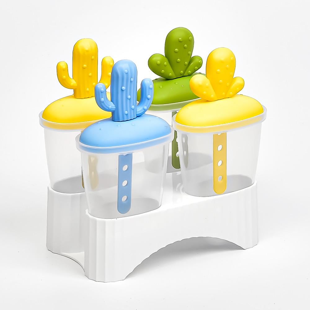 Формы для мороженого Кактус 4 шт. 13х13х7,5см (R90597)