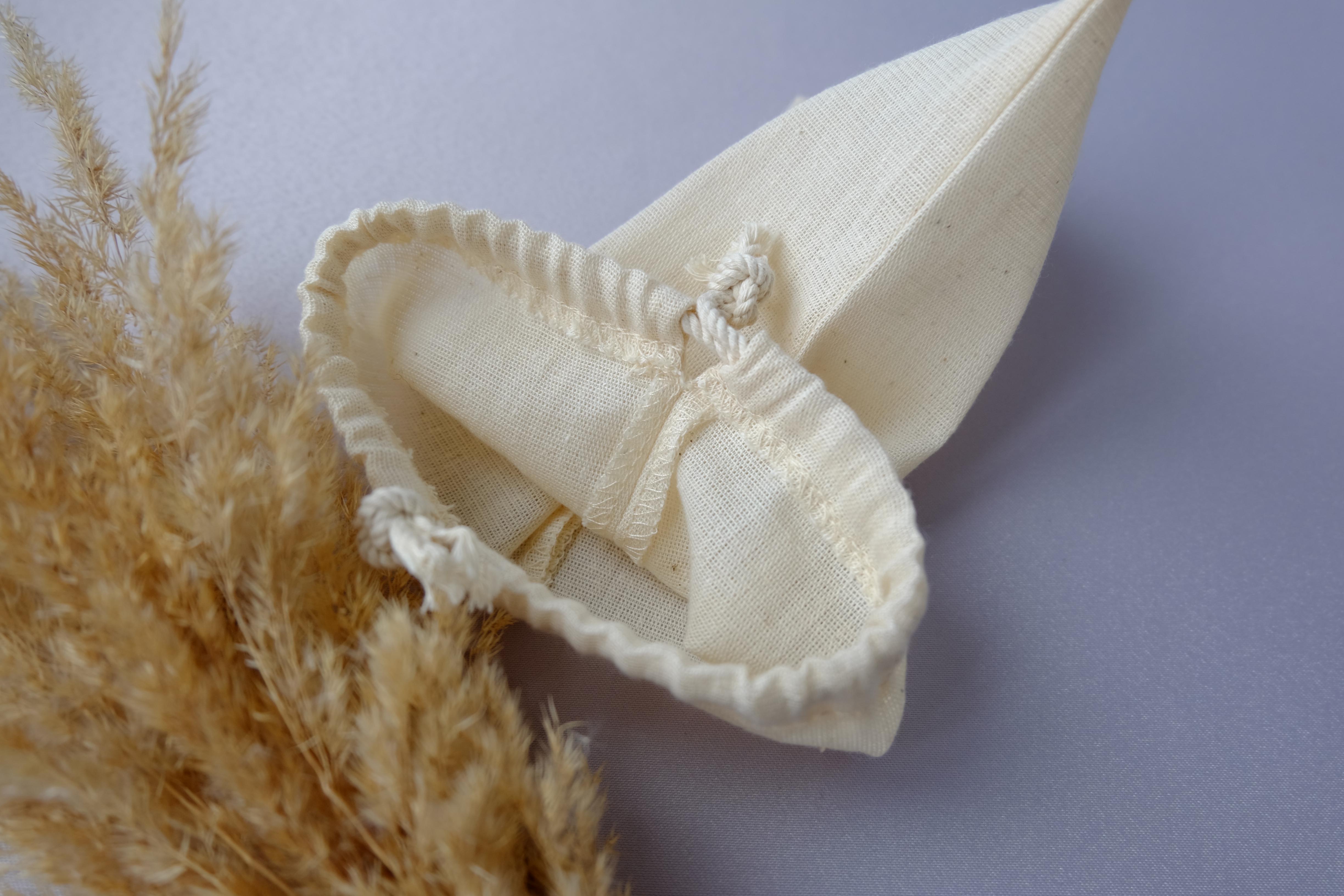 Мішечок бавовна 20х15 см Бежевий (29186833) - фото 4