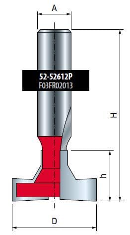 Фреза концевая Freud 82-10408P D22,2 h19,5 H51 (82-10408P) - фото 3 Фреза концевая Freud 82-10408P D22,2 h19,5 H51 (82-10408P) - фото 3